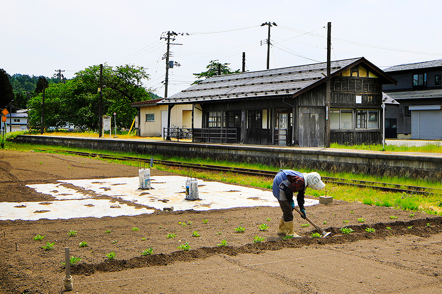 山形県 山形鉄道 フラワー長井線 西大塚駅