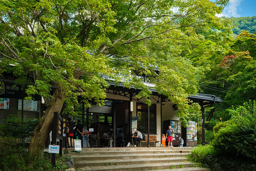 京都府-京福電気鉄道-鋼索線-ケーブル八瀬駅